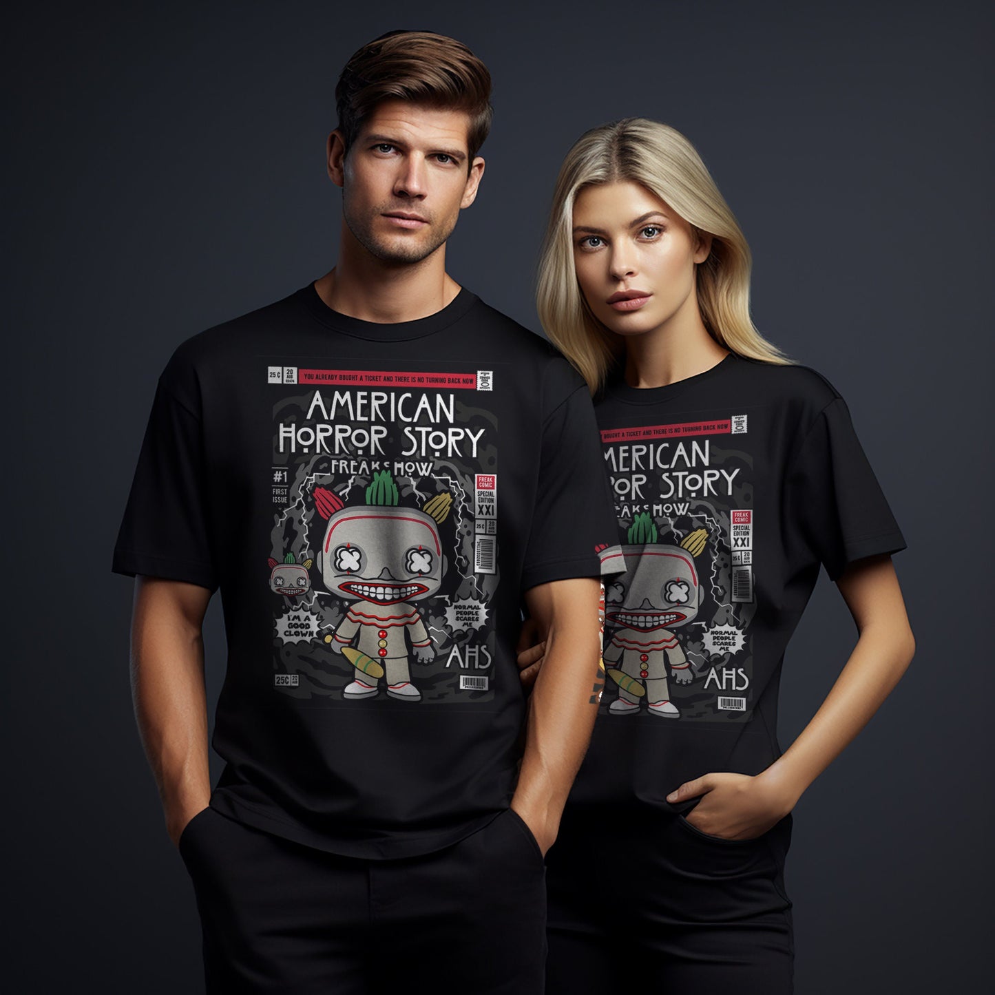 T-Shirt maglietta FanArt American Horror Story