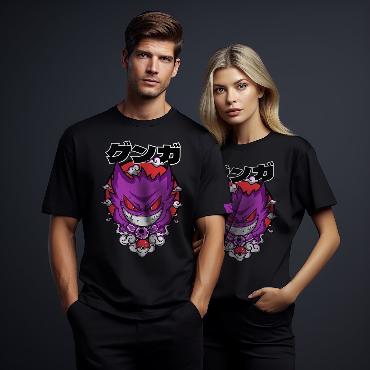 T-Shirt maglietta FanArt Gengar Manga Videogames Film SerieTV Music