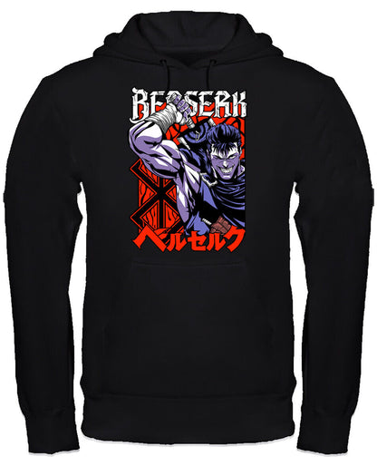 Felpa con cappuccio anime manga fan art scegli la tua