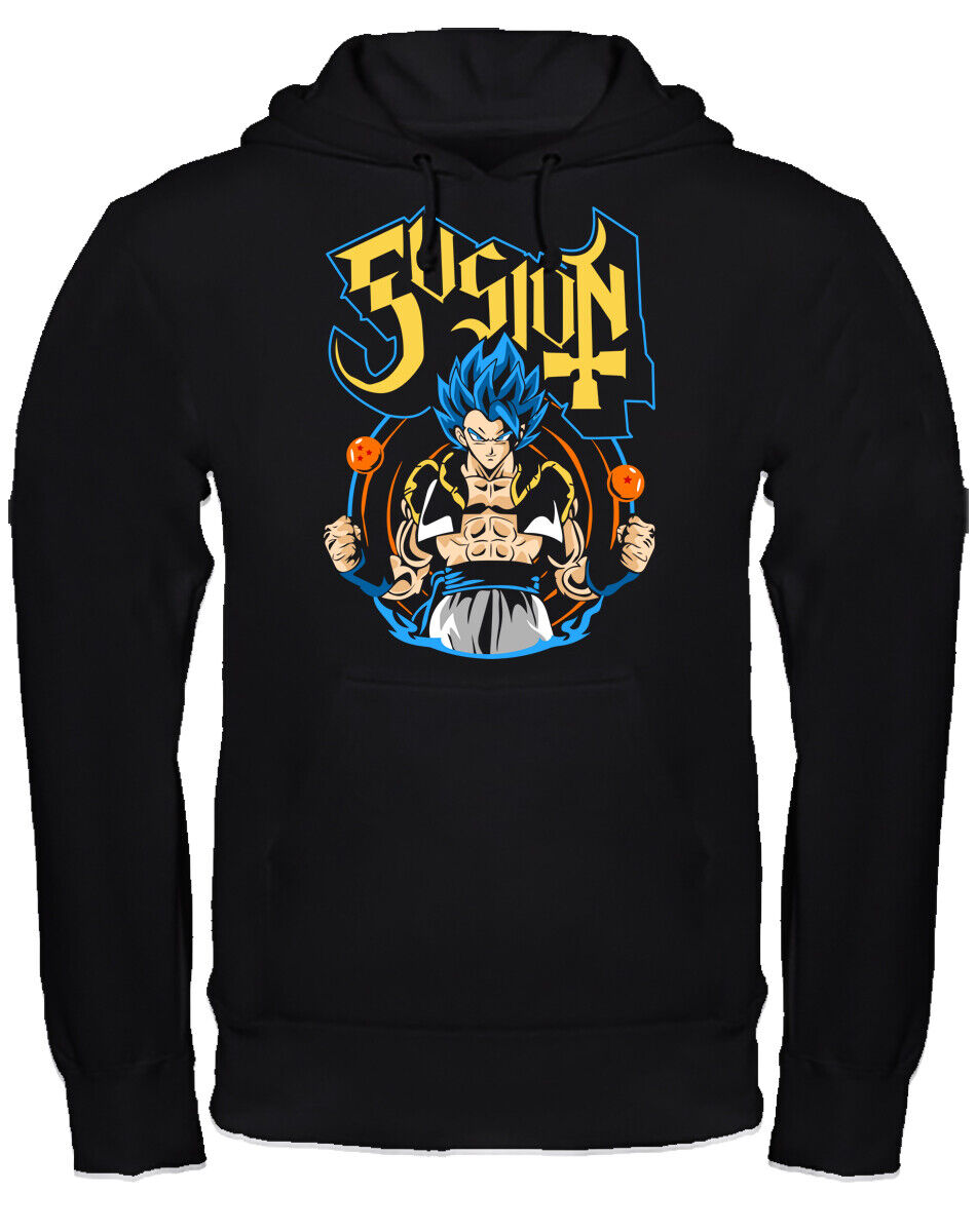 Felpa con cappuccio anime manga Dragonball fan art scegli la tua