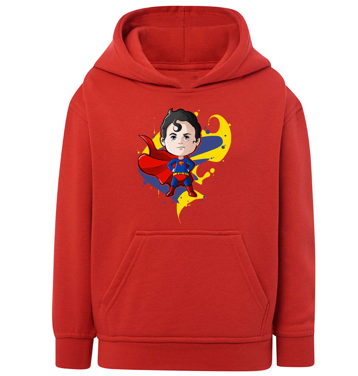 Felpa Bambino con cappuccio Superman anime manga fan art scegli la tua