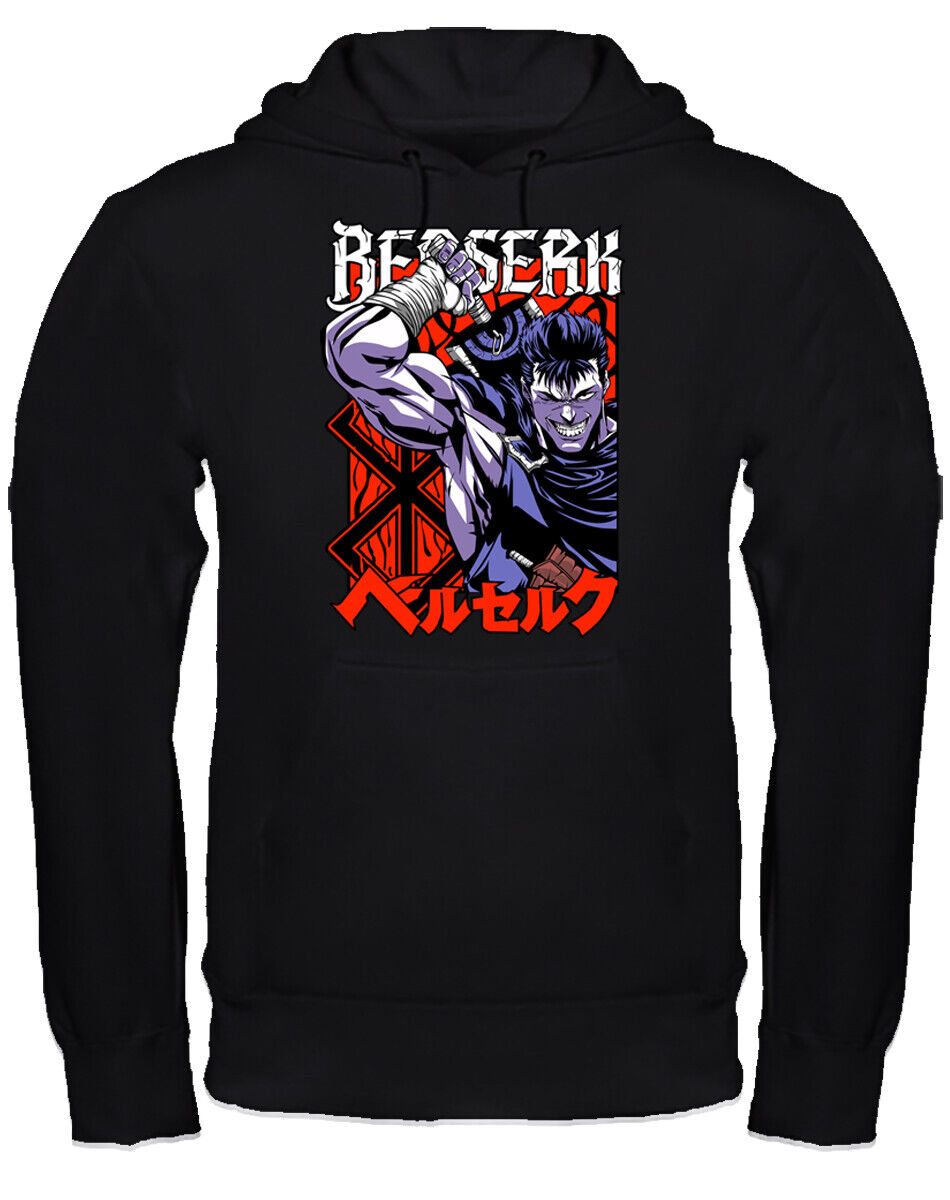 Felpa con cappuccio anime manga fan art scegli la tua
