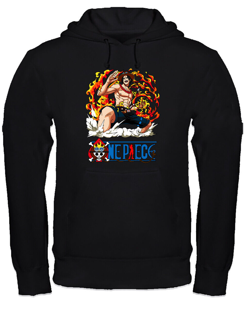 Felpa con cappuccio anime manga One Piece fan art scegli la tua