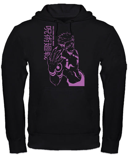 Felpa con cappuccio anime manga fan art scegli la tua