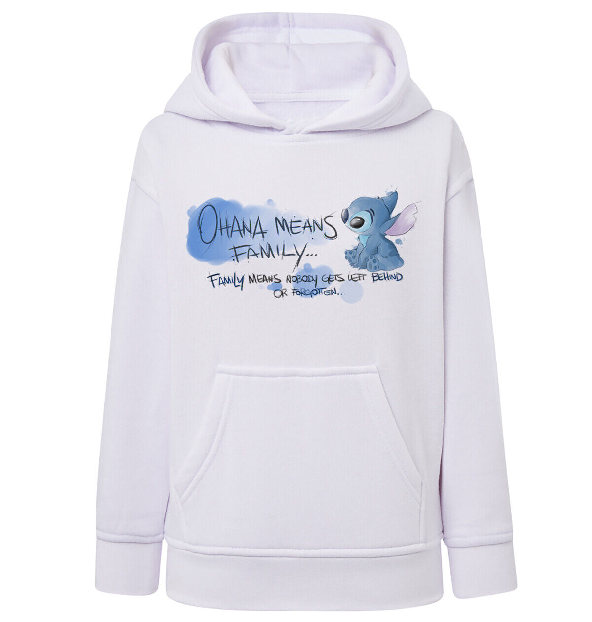 Felpa Bambino con cappuccio Stitch anime manga fan art scegli la tua
