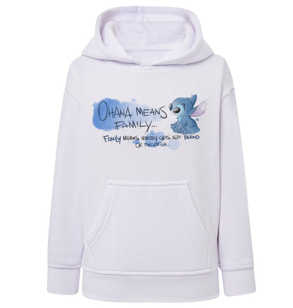 Felpa Bambino con cappuccio Stitch anime manga fan art scegli la tua