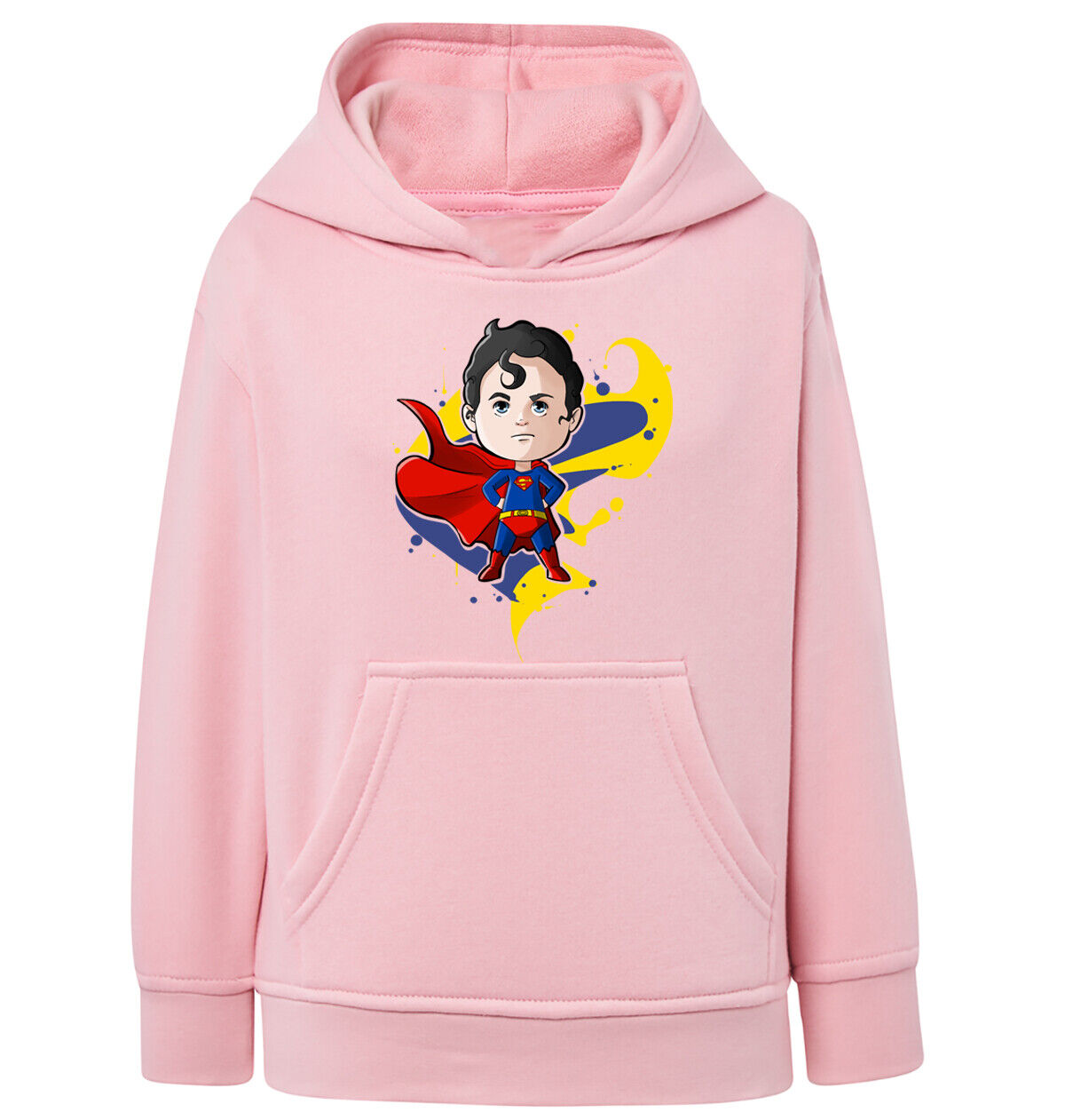 Felpa Bambino con cappuccio Superman anime manga fan art scegli la tua
