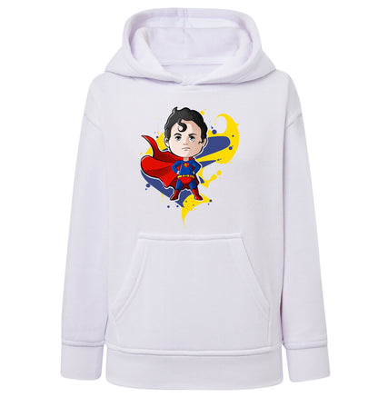 Felpa Bambino con cappuccio Superman anime manga fan art scegli la tua