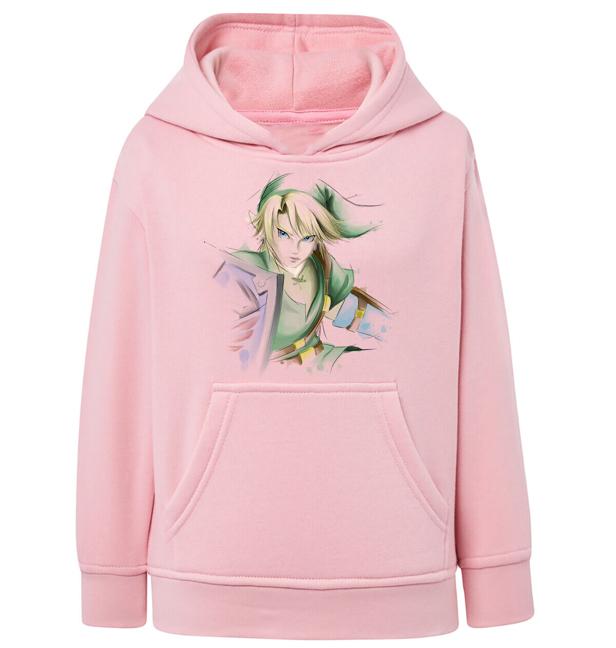 Felpa Bambino con cappuccio Zelda Link anime manga fan art scegli la tua