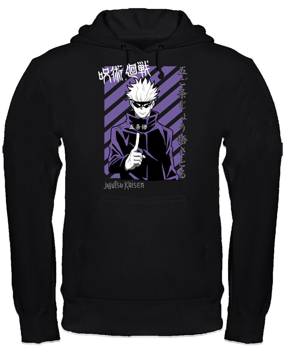 Felpa con cappuccio anime manga fan art scegli la tua