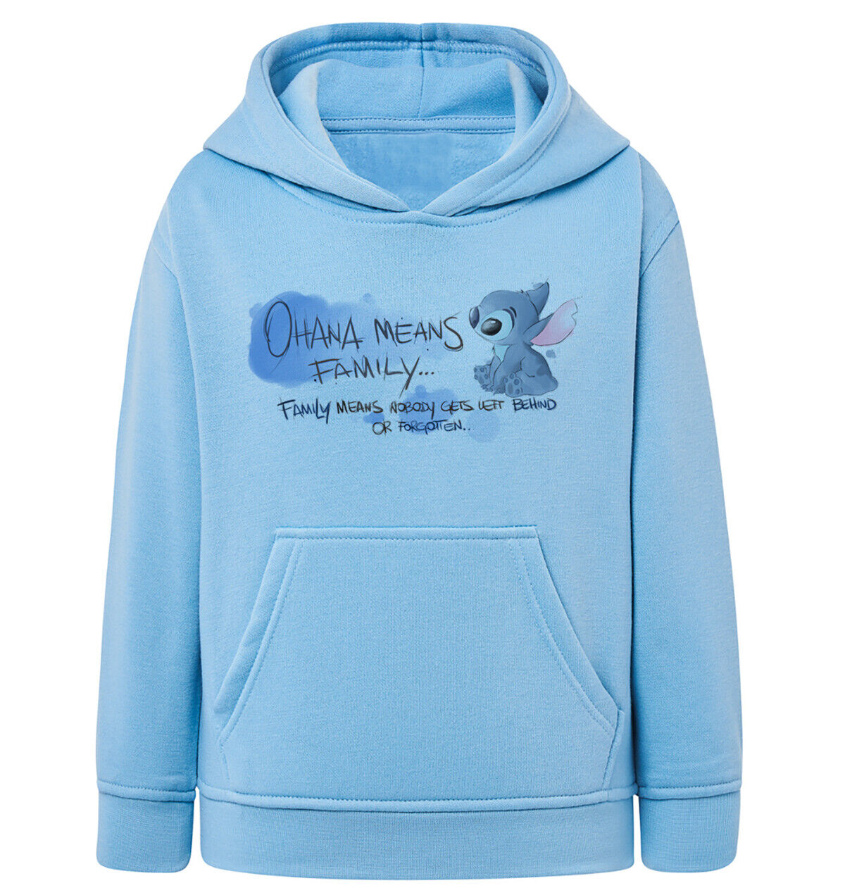 Felpa Bambino con cappuccio Stitch anime manga fan art scegli la tua