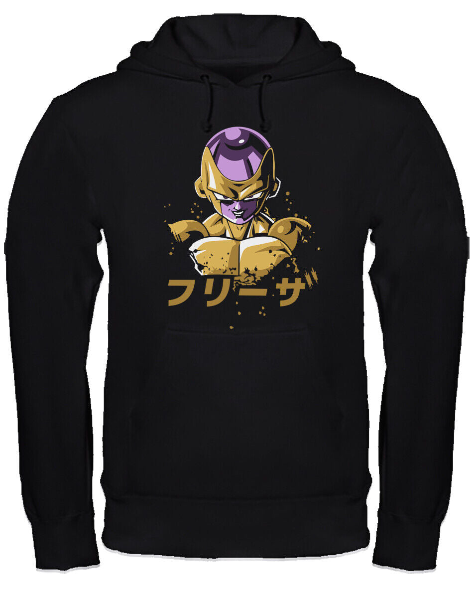Felpa con cappuccio anime manga Dragonball fan art scegli la tua