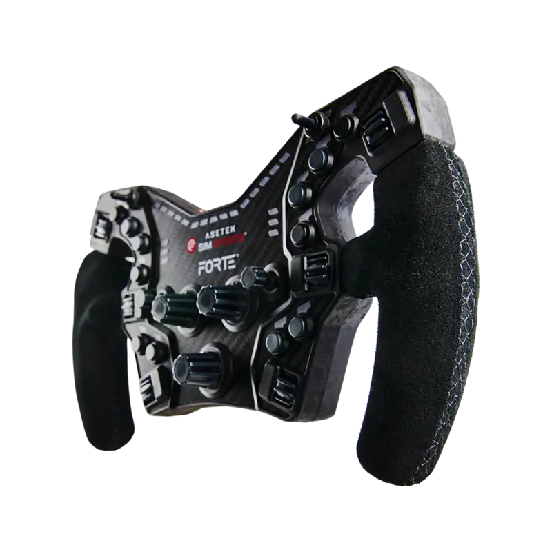 Maniglie del volante Asetek SimSports Formula Regular con pelle scamosciata