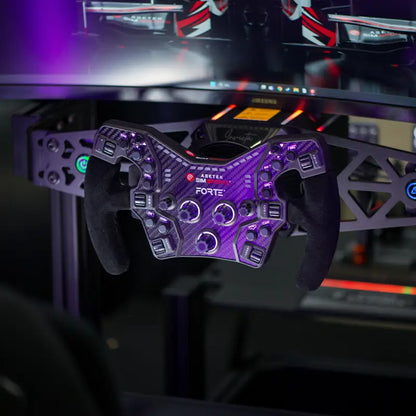 Maniglie del volante Asetek SimSports Formula Regular con pelle scamosciata