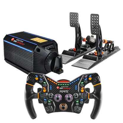 Pacchetto pedali Asetek SimSports Forte 18nm Iinvicta serie S