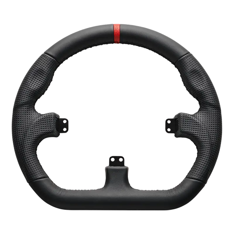 Asetek SimSports GT Chiuso D Cerchio in pelle nera