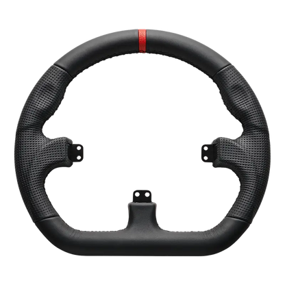 Asetek SimSports GT Chiuso D Cerchio in pelle nera