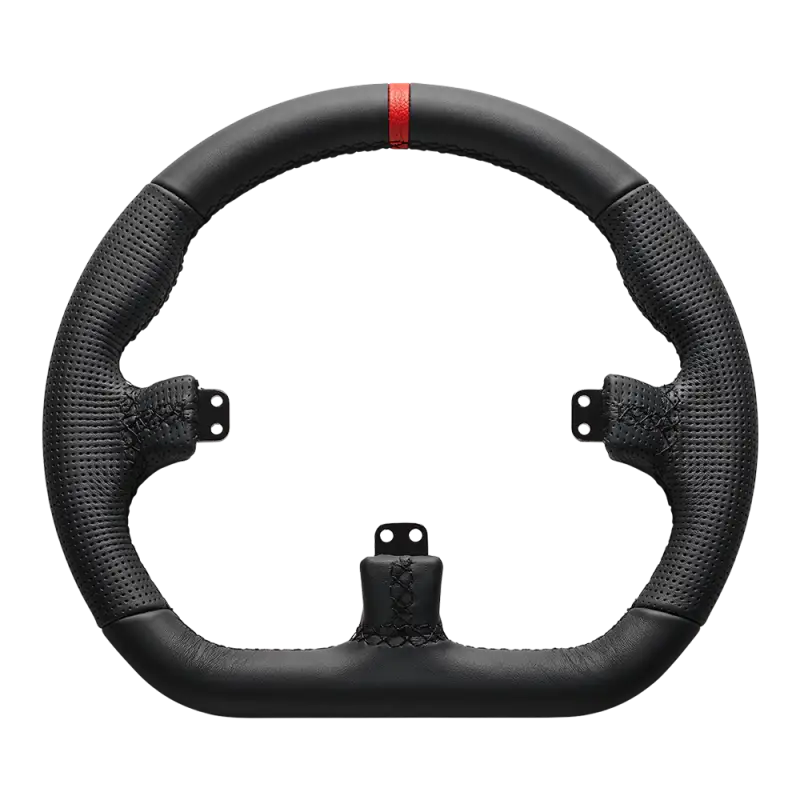 Asetek SimSports GT Chiuso D Cerchio in pelle nera