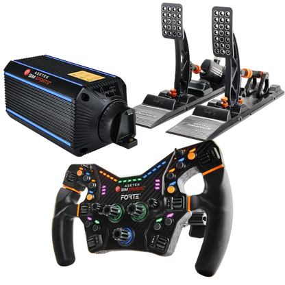 Asetek SimSports Invicta 27Nm Passo + ruota Forte e pedali Invicta S Bundle