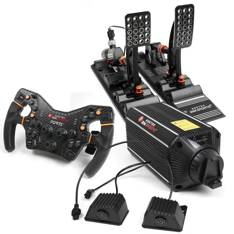 Asetek SimSports Invicta 27Nm Passo + ruota Forte e pedali Invicta S Bundle