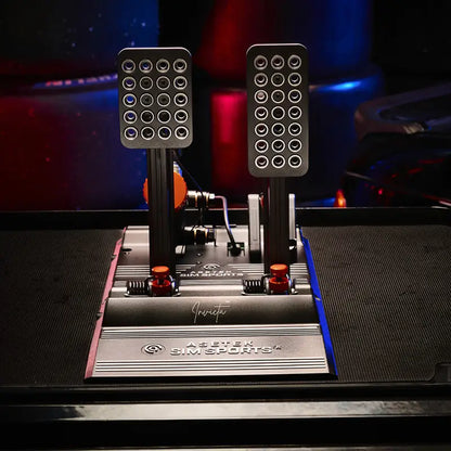 Asetek SimSports Invicta™ Pedali T.H.O.R.P.™ II Pedali dell'acceleratore e del freno