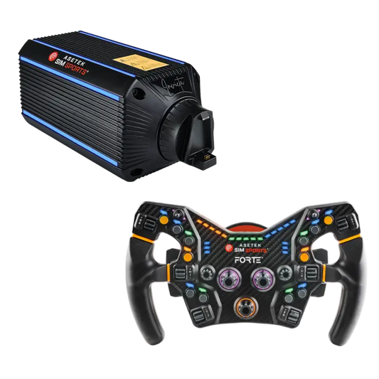 Asetek SimSports Invicta Wheelbase (27nm) + Forte Formula Wheel