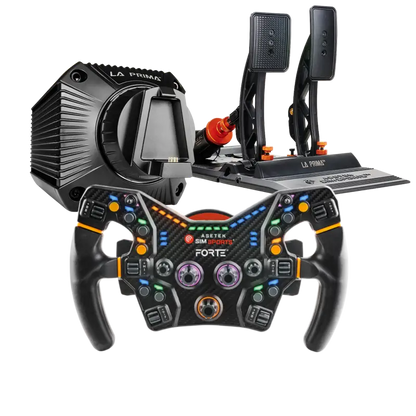 Asetek SimSports La Prima + Forte Formula Wheel & La Prima Pedals Bundle