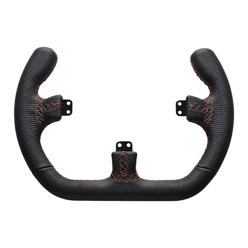 Asetek SimSports Open D Cerchio in pelle nera