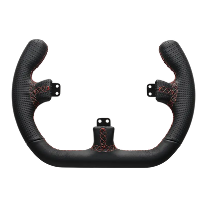 Asetek SimSports Open D Cerchio in pelle nera