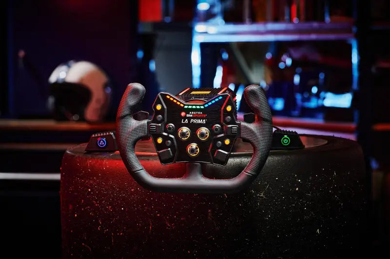 Asetek SimSports Open D Cerchio in pelle nera
