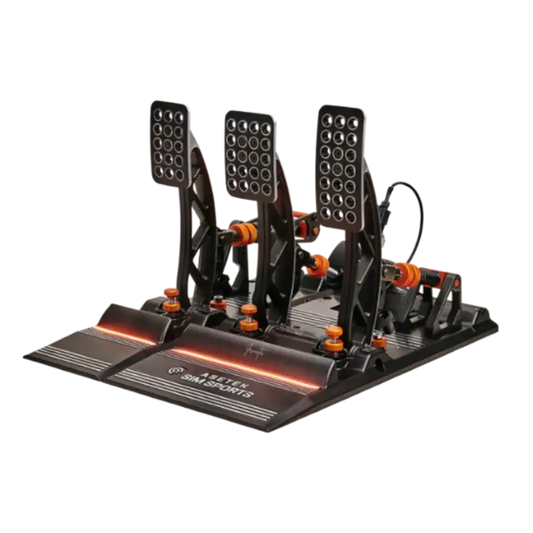 Asetek SimSports® Invicta™ Pedali idraulici - Acceleratore, freno e frizione