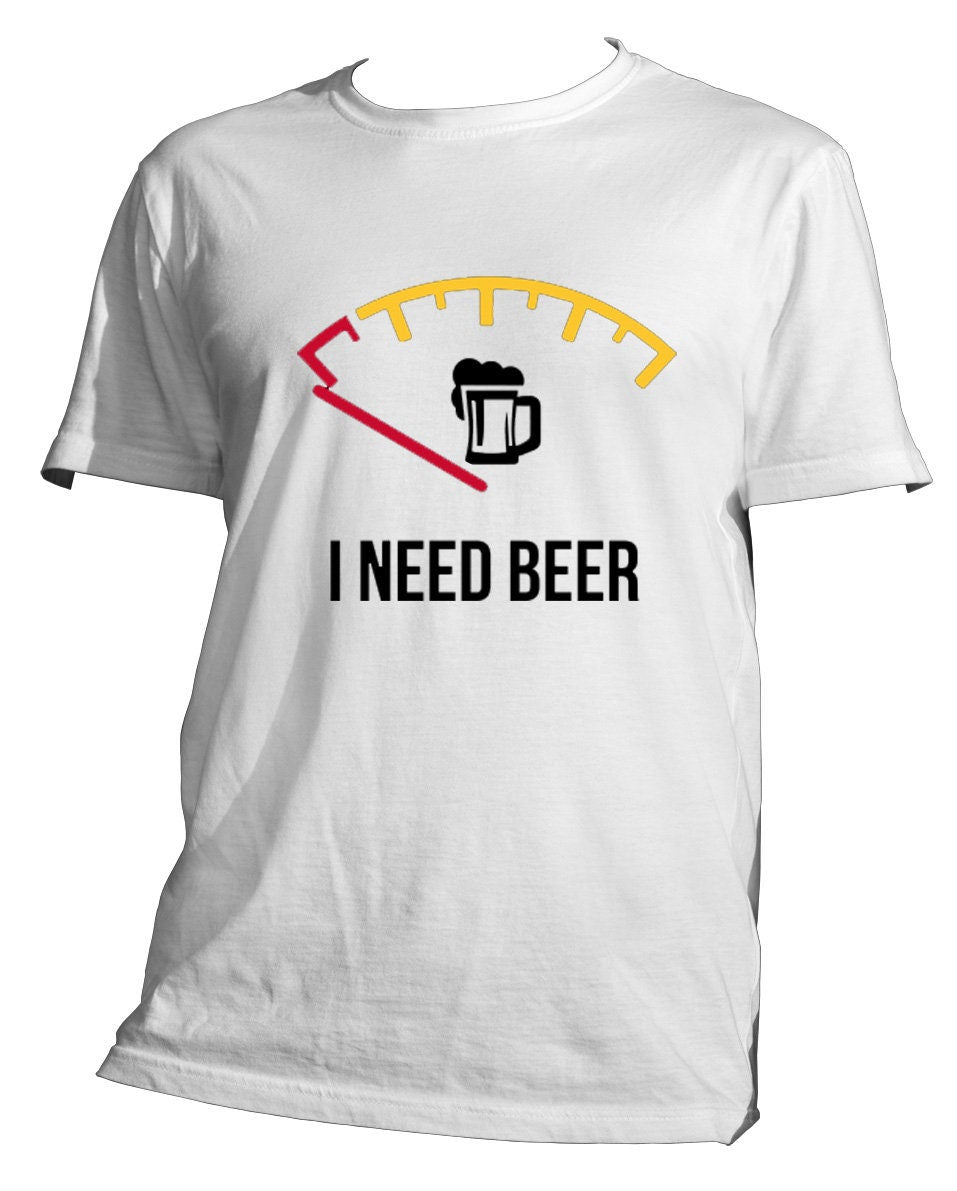T-Shirt maglietta "Need Beer" regalo divertente