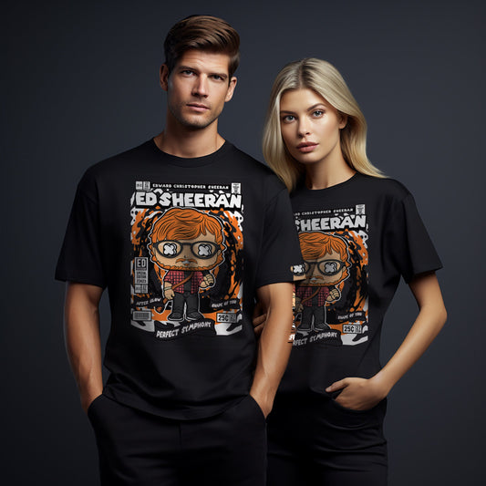 T-Shirt maglietta FanArt Ed Sheeran Anime Manga Videogames Film SerieTV Music