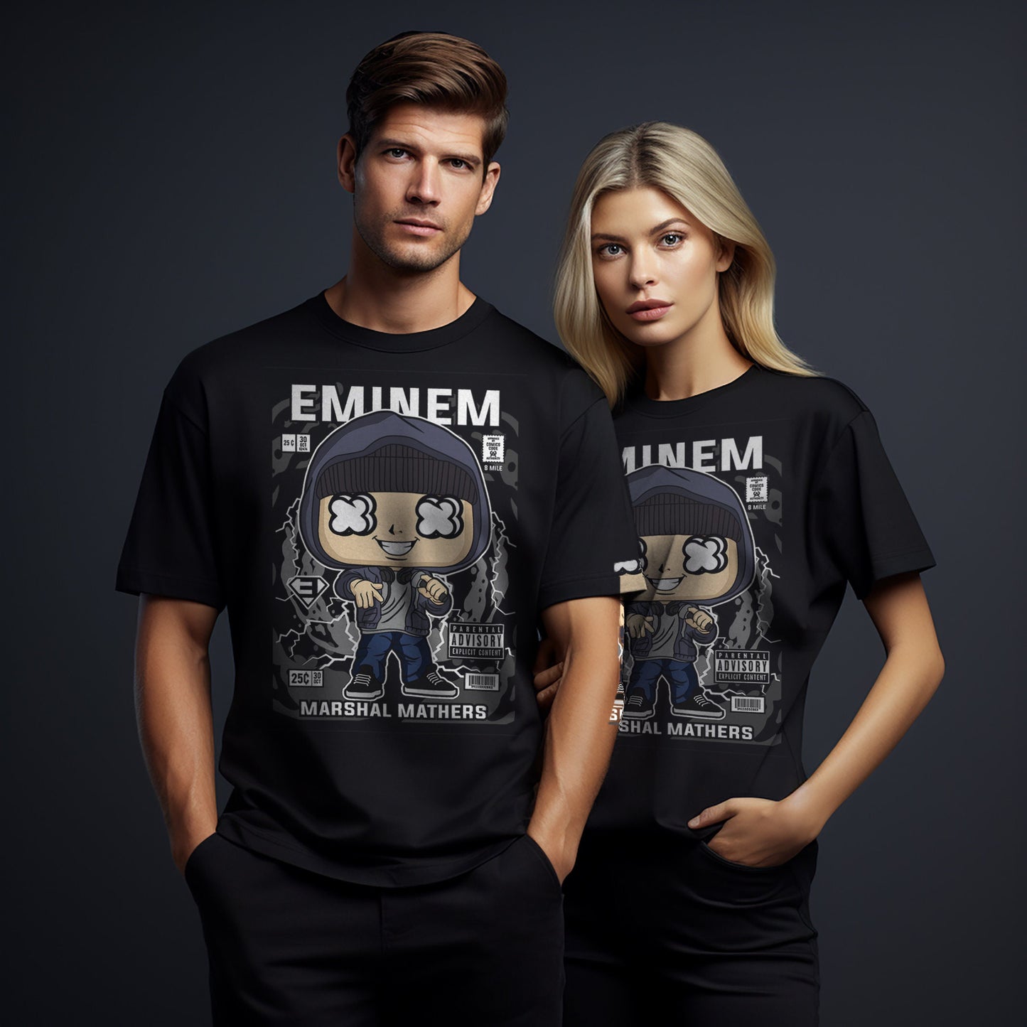 T-Shirt maglietta FanArt Eminem Anime Manga Videogames Film SerieTV Music