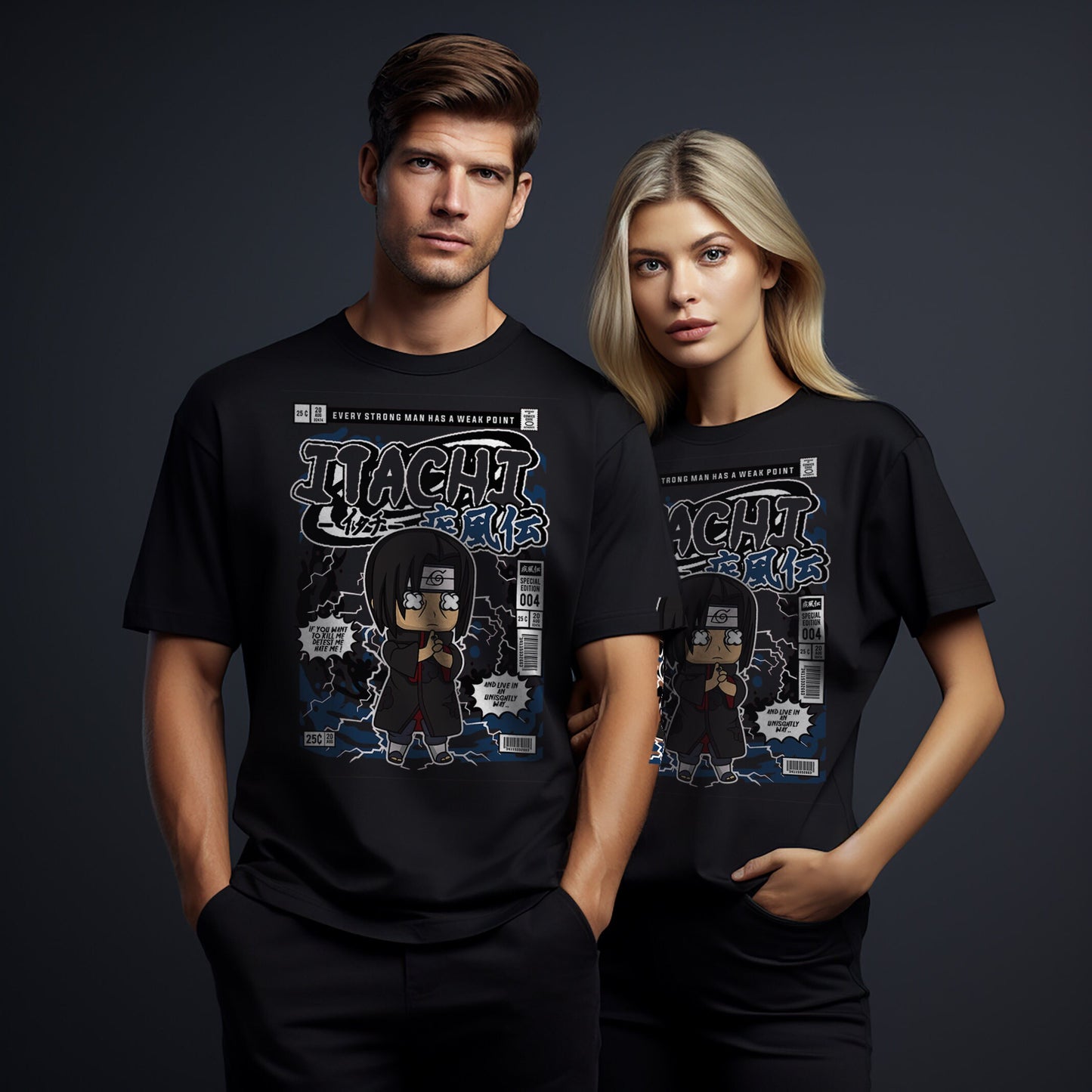 T-Shirt maglietta FanArt Itachi Manga Videogames Film SerieTV Music