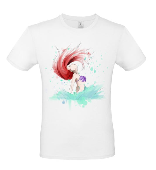 T-Shirt fan art Ariel la Sirenetta illustrazione by didibi illustrazioni