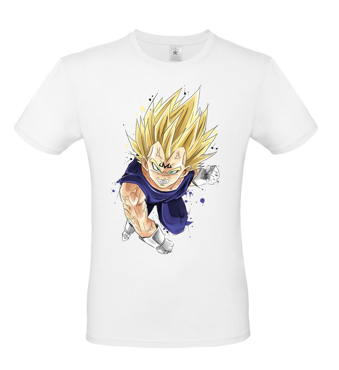 T-Shirt fan art Dragonball Majin Vegeta illustrazione by didibi illustrazioni