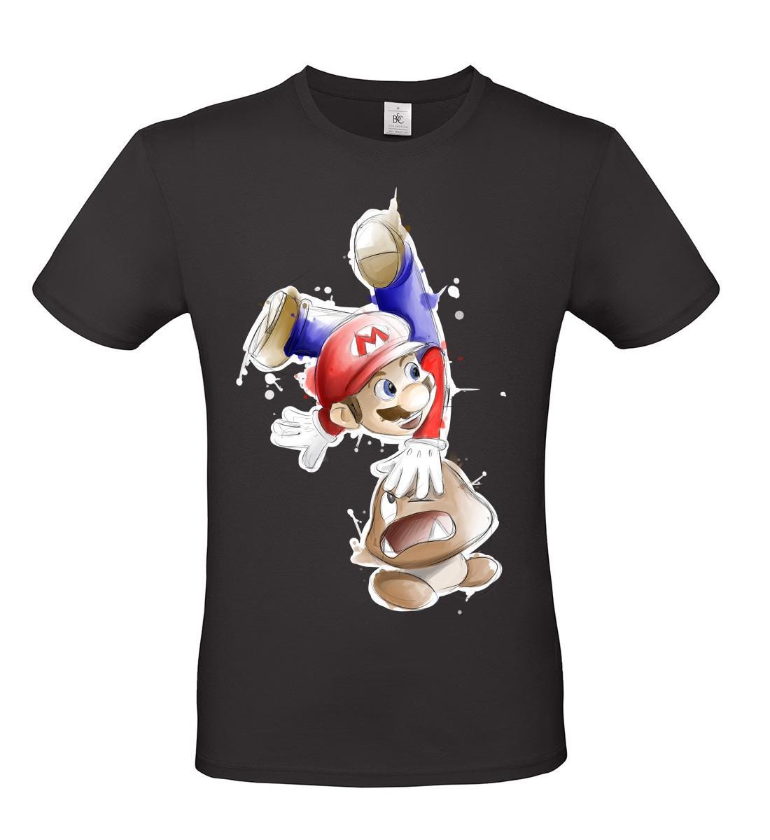 T-Shirt fan art Vintage Super Mario illustrazione by didibi illustrazioni