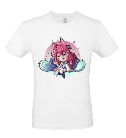 T-Shirt fan art Ahri League of Legends illustrazione by didibi illustrazioni