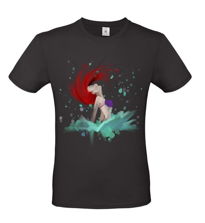 T-Shirt fan art Ariel la Sirenetta illustrazione by didibi illustrazioni