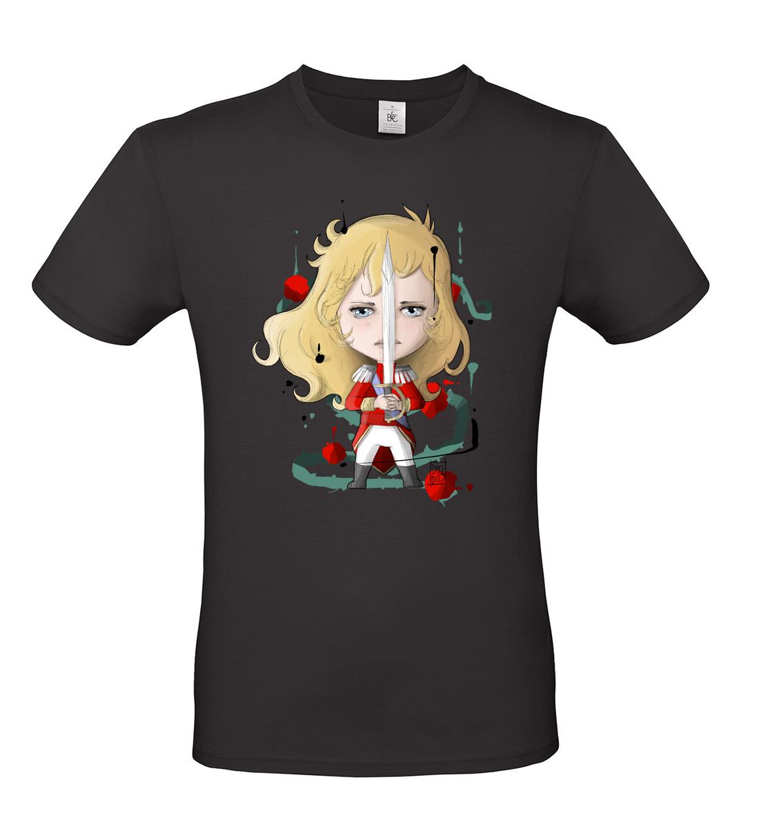 T-Shirt fan art Vintage Lady Oscar illustrazione by didibi illustrazioni