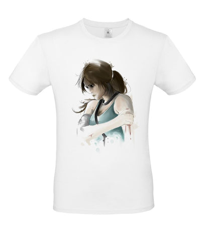 T-Shirt fan art Vintage Lara Croft Tombraider illustrazione by didibi illustrazioni