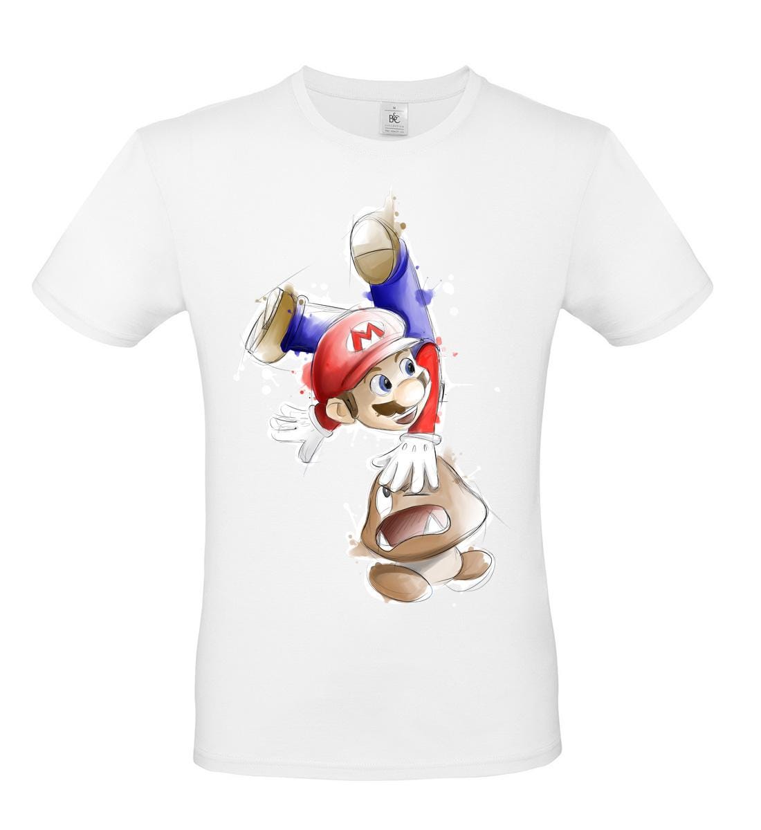 T-Shirt fan art Vintage Super Mario illustrazione by didibi illustrazioni