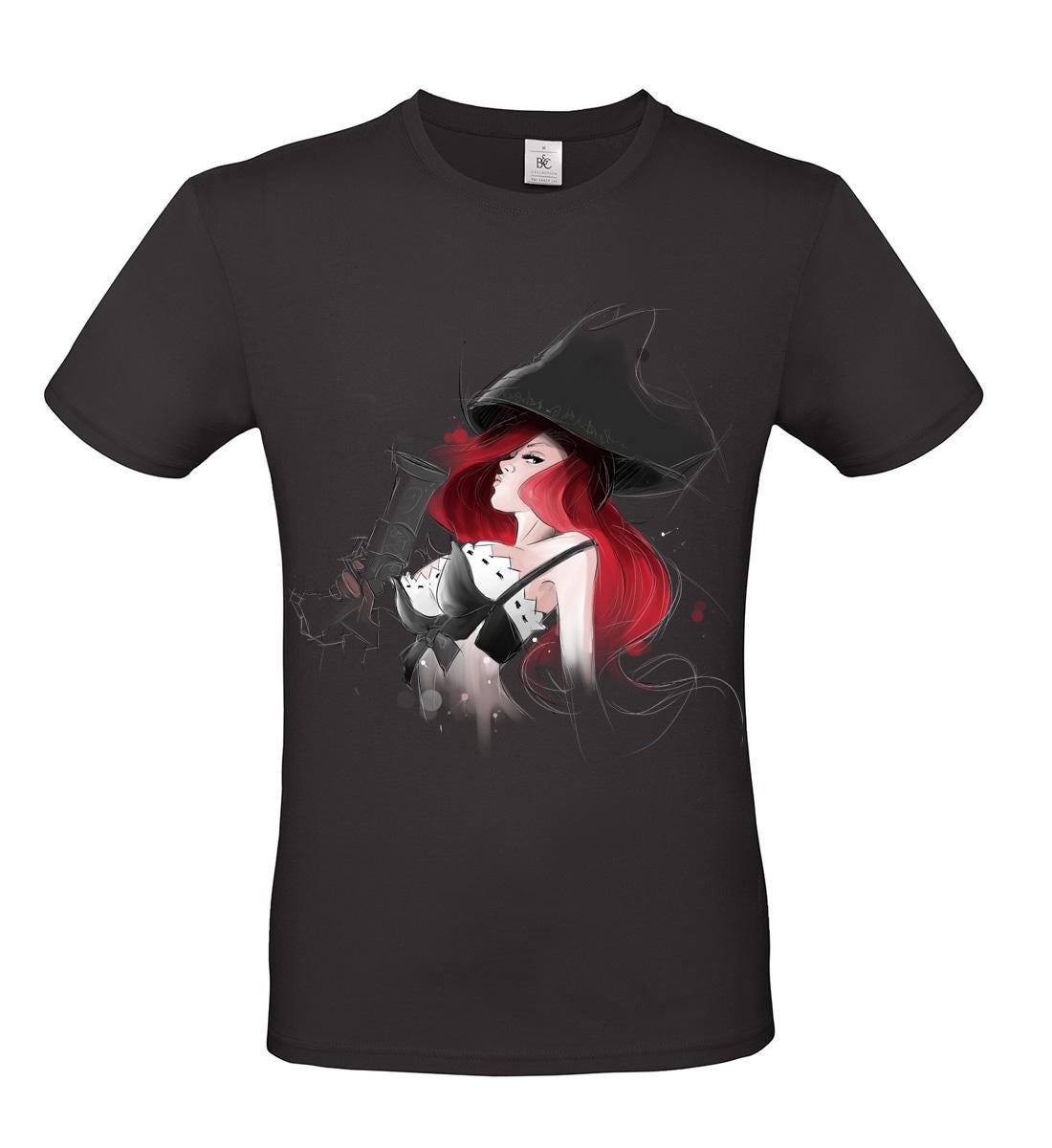 T-Shirt fan art Miss Fortune League of Legend illustrazione by didibi illustrazioni