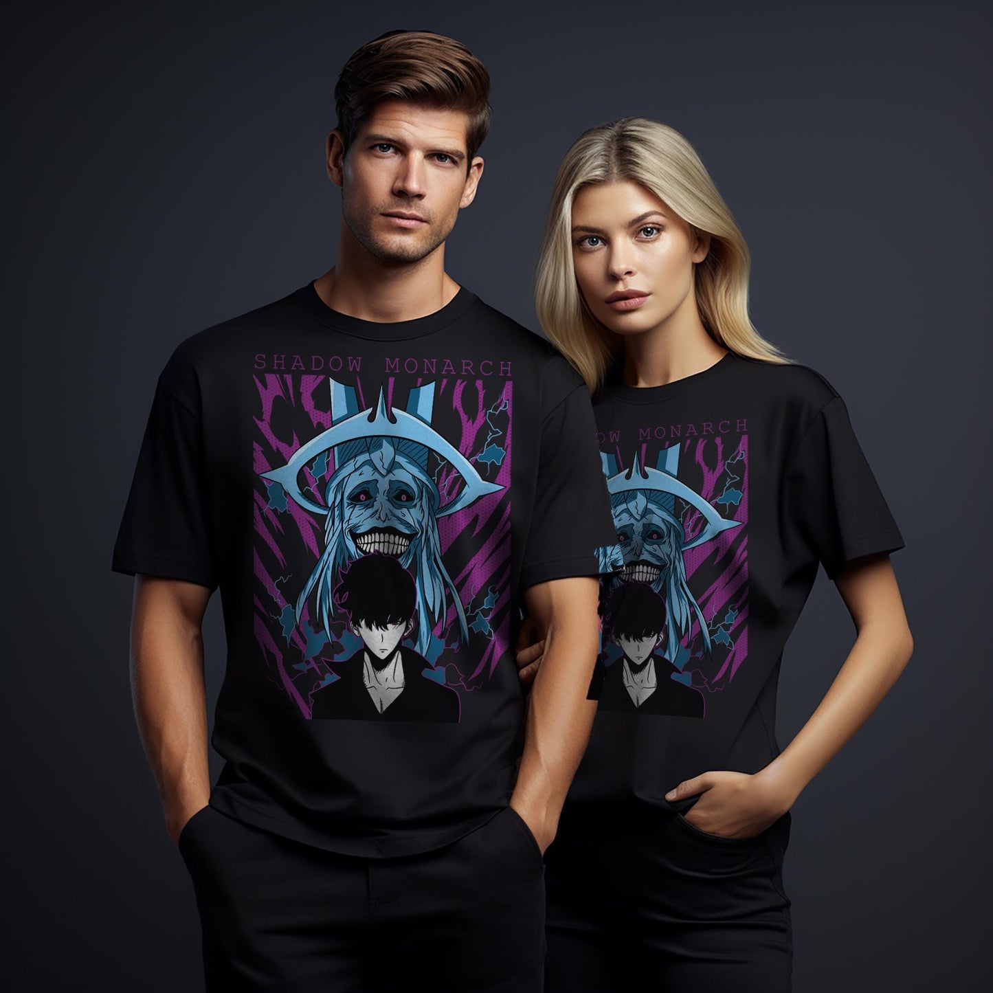 T-Shirt maglietta FanArt Shadow Monarch Manga Videogames Film SerieTV Music