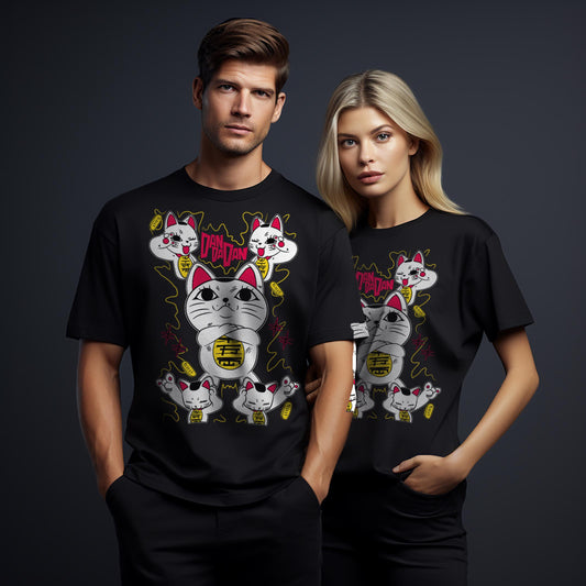 T-Shirt maglietta FanArt Trubo Kat Dan Dan Dan Manga Videogames Film SerieTV Music
