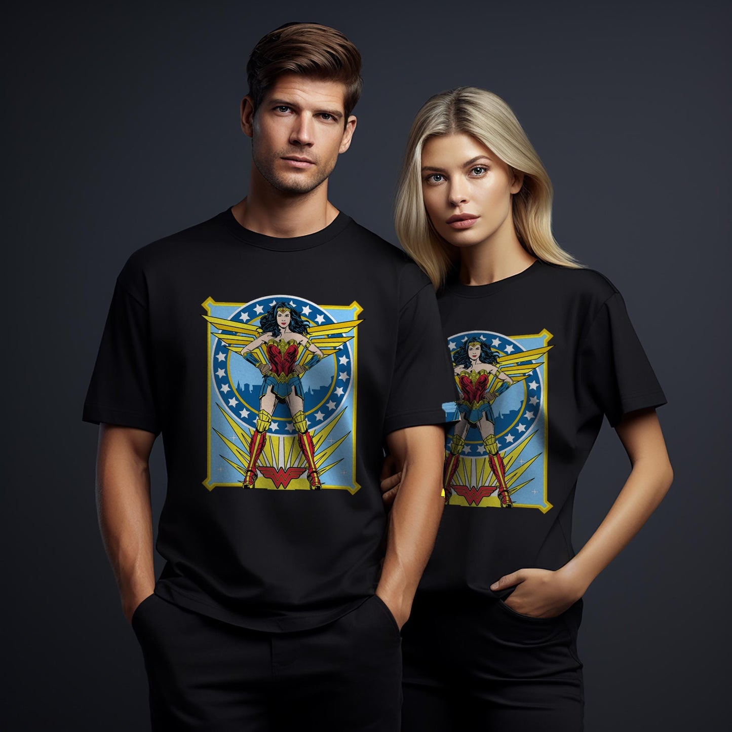 T-Shirt maglietta FanArt Wonder Woman Manga Videogames Film SerieTV Music