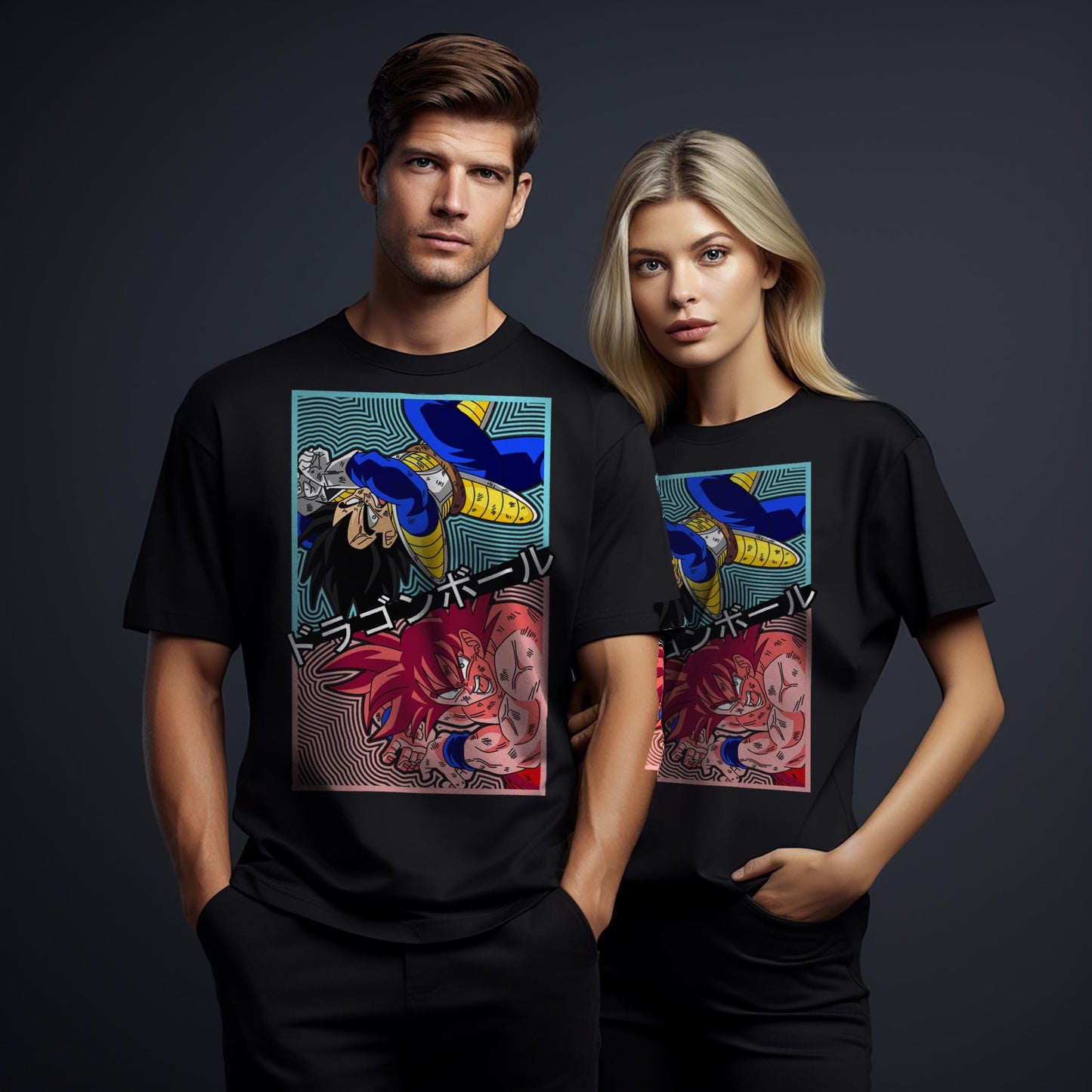 T-Shirt maglietta FanArt Goku Vegeta Manga Videogames Film SerieTV Music