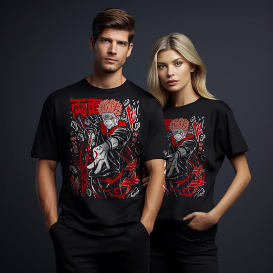 T-Shirt maglietta FanArt Sukuna Manga Videogames Film SerieTV Music