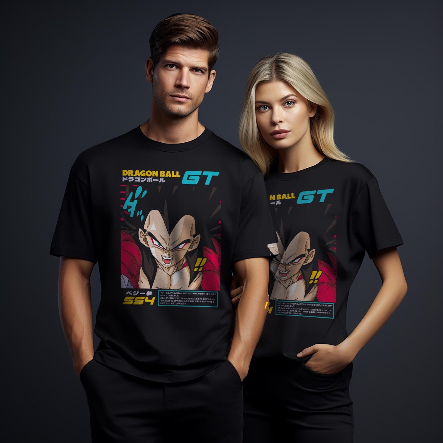 T-Shirt maglietta FanArt Vegeta Ssj4 box Manga Videogames Film SerieTV Music